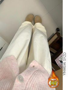 กางเกงขายาวทรงหลวมสีน้ำตาลมะพร้าวสำหรับผู้หญิง กางเกงขายาวทรงหลวมสไตล์ลำลองสำหรับฤดูใบไม้ผลิ ทรงหลวม ทรงตรง ทรงหลวม ทรงหลวม