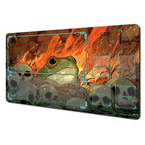 Dark Fantasy Frog Design MTG Playmat Magic Card Battle Mat Non-Slip Durable 35X60CM Commander Playmat Tapete Magic MTG