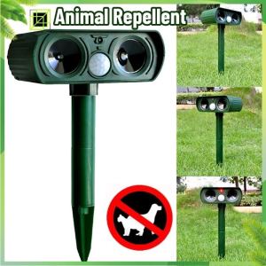 Animal Cat Repeller Ultrasonic Repellent Device Repeller Bird Mouse Outdoor Solar Powered Waterproof