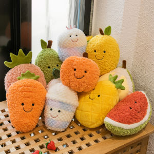 Carrot Pineapple Watermelon Banana Peach Mango Lemon Plush Doll 10 Styles Fruit Plush kawaii Decorations Toy