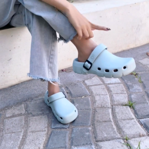 Zerolimit - Sandal Wanita Slop Terbaru 2025 HAECHAN Sendal Cewek Tali Belakang Anti Selip Outdoor