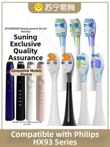 Philips Electric Toothbrush Head Diamond Replacement Head HX9352/04/12/72/32/62 Compatible with Fivemore Oral Care Products