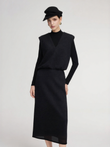 Gloria | Light Mature Elegant Knitted Three Piece Skirt Autumn Set