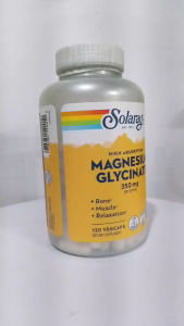 Solaray High Absorption Magnesium Glycinate 350mg 120 VegCaps Bone Muscle Relaxation