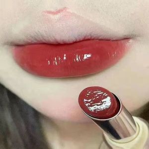 Nude Color Series Lipstick Lip Glaze Womens Nourishing Moisturizing Non-Fading No Stain on Cup Low Saturation Color Mirror Glossy Colored Lipstick
