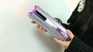 Wireless Charging Multifunctional Multi-mode Curling Stick LED Display Screen Electric Curler Fully Automatic Rotation Portable Hair Salon