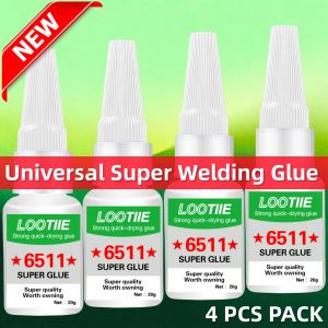 4PCS Heavy Duty Super Glue 20g. Quick Bond for Metal/Ceramic/Glass/Wood. Oil-Based for Home/Factory/DIY Use