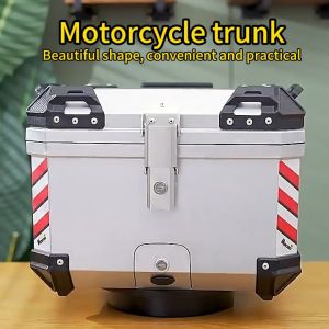 45L Box Motorcycle Top Box Aluminium Motorcycle Kotak Motosikal Peti Motorcycle Accessories Box Motor Belakang full set