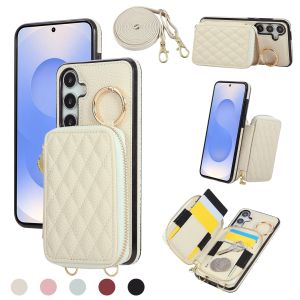 Fashion Leather Flip Wallet Case For Samsung Galaxy S25 S26 Ultra S24 FE S23 S22 S21 S20 Plus Cards Solt Wallet over