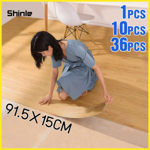 vinyl tiles self adhesive PVC vinyl tiles flooring tiles Floor stickers home decor floor tiles sticker waterproof 91.5x15cm