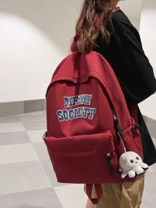 กระเป๋าเป้สะพายหลังใส่คอมพิวเตอร์ความจุขนาดใหญ่สำหรับเดินทางแบบลำลองสำหรับคู่รัก กระเป๋าใส่หนังสือสำหรับนักเรียน กระเป๋าเป้สะพายหลังแบบมีซิปปิด