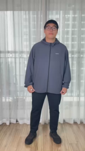 Áo Khoác Gió Nam BIGSIZE Fasvin 01 Lớp Có Mũ Chất Liệu Cao Cấp Cản Bụi Cản Gió Giữ ấm AG25213.HN