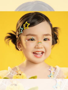 กิ๊บติดผมรูปดาว Dopamine สำหรับเด็กผู้หญิง 2025 ใหม่ กิ๊บติดผมหน้าข้างน่ารักสำหรับเด็ก ที่คาดผมสำหรับเด็ก เครื่องประดับผมสำหรับเด็ก