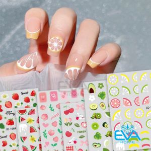 Sticker Dán Móng Tay 3D Dạng Decal Dán Móng Chống Nước Joyful Nails  Hoạ Tiết Trái Cây Nail Art Decal Fruit Sticker JO1963 - JO1968