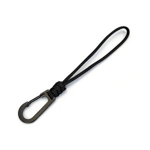 Braided Paracord Keychain Lanyard Outdoor Camping Backpack Quick Release Carabiner Hook Anti-Lost Wrist Lanyard Hiking EDC Tool