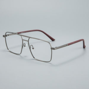 MOKCHEON | Business Pilot Style Titanium Frame Lightweight Anti-Blue Light Prescription Glasses for Men