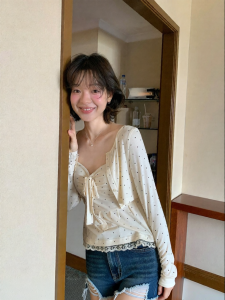 NIHAOKANONG | Bộ Dots Camisole Mở Trước