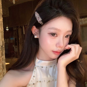 Korean Style Luxury Hair Clips Womens Elegant Side BB Bristle Hairpins Forehead Fringe Hair Accessories Fashionable Hair Decorations