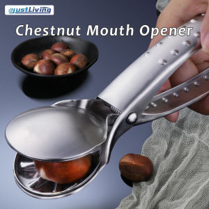 Justliving mở hạt dẻ kẹp hạt dẻ kẹp hạt dẻ kẹp hạt dẻ kẹp hạt dẻ 304 bằng thép không gỉ bóc vỏ hạt dẻ sáng tạo bóc vỏ hạt dẻ mở kẹp quả óc chó nhà bếp Dụng cụ mở hạt