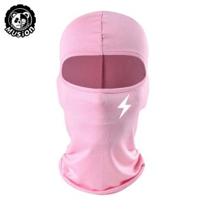 Musion Lightning Bolt Pattern Balaclava Face Mask Breathable Coverage Sweat Absorbent Cooling Skull Cap Cycling Running Hiking