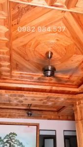 (Ảnh thật) Quạt trần 5 cánh thép không đènQuạt trần trang trí cho phòng khách-phòng ngủ tích hợp điều khiển có đảo chiều bảo hành 10 năm