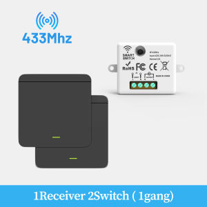 Wireless ON OFF Switch RF433 Module Remote Control Light Switch 1/2/3 Gang Wall Switch for Light Bulb Chandelier 10A 110V 220V