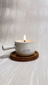 บำรุงผิว จากธรรมชาติ Candle Massage Aroma 100% เทียนนวดตัว - กลิ่นอโรม่า นวดง่าย ไม่หนืด คลายกร้ามเนื้อ เซรามิกขาว/ดำ (NS)