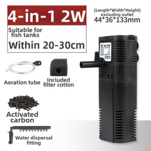 Sunsun | Low Water Level 3-in-1 Filter Pump for Aquarium and Turtle Tank