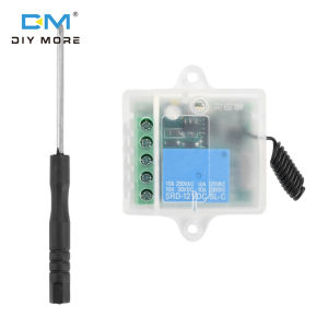 Diymore DC 12V Không Dây đơn kênh công tắc điều khiển từ xa Đa Chức Năng Receiver Điều Khiển máy phát điều khiển từ xa 433Mhz