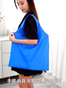 Foldable Shopping Bag Reusable Travel Grocery Bag Eco-Friendly One Shoulder Handbag For Travel Tote Bag