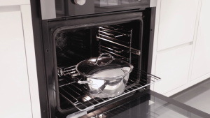 Tramontina 22cm Allegra Deep Casserole with Glass Lid 62654224 Induction Safe 18/10 Stainless Steel Casserole Made in Brazil BTRA214