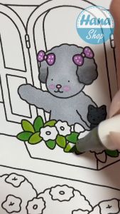 Tranh tô màu Bobbie Goods quyển 30 tranh khổ A5 chất giấy dày đẹp