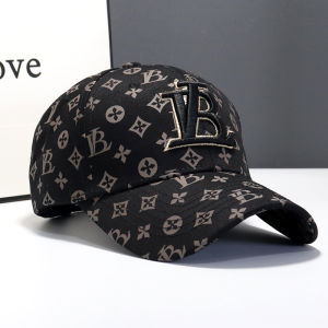 Versatile Baseball Cap for Men And Women Embroidered Print Floral All-Match Cotton Hat for Spring Autumn Winter Streetwear