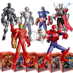 The Avengers DIY Building Block Toys Iron Man Spider-Man Ultron Captain America Thor Black Panther Action Assemble Model Toy Set