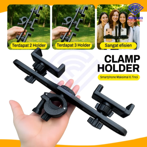 [COD] NANVAN NVN-H5 TAMBAHAN CLAMP BRACKET DUDUKAN HP DI TRIPOD TRIPOT 2.1M UNIVERSAL UNTUK STREAMING