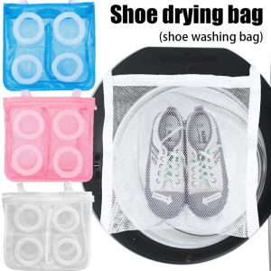 รองเท้ากันการเสียรูปรองเท้าเครื่องซักผ้ากระเป๋ารองเท้าแบบพกพาเครื่องมือแห้งแบบพกพาซักรีดชุดชั้นในชุดชั้นในตาข่ายกระเป๋าเก็บของรองเท้าสำหรับการเดินทาง