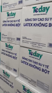 [HỘP] 100 chiếc Găng Latex Có/Không có bột size XS/S/M/L/XL TODAY