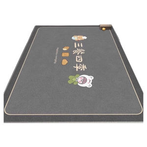 Carpet Kitchen Entrance Mat Silicone Algae Mud Non-Slip Oil Resistant Washable Water Absorbent Waterproof Dirt Resistant Door Mat