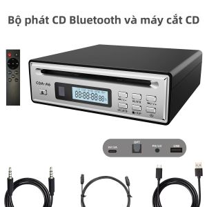 Máy Nghe Nhạc CD Hi-Fi Hai Chế Độ Với Chức Năng Rip Kết Nối Bluetooth Đầu Vào USB Quang Học & AUX Điều Khiển Từ Xa Dành Cho Âm Thanh Gia Đình