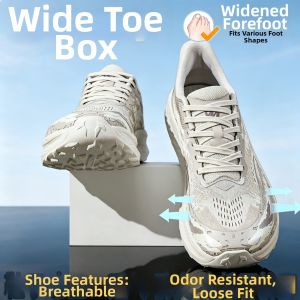 CVPAJ | Wide Toe Summer Breathable Mesh Running Shoes Purple