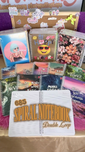 FCI 685 Assorted Spiral Notebook w/ Design (SPIRAL) 80 Leaves For High School and College Students Sold per ream(10 pcs)