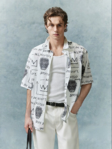 Jack Jones | Summer Short Sleeve Loose Fit Artistic Letter Printed Shirt