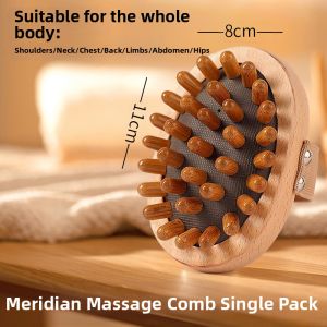 Full Body Universal Meridian Brush Abdomen Rubbing Brush Fat Unblocking Stagnation Leg Massage Tool Hepatic Biliary Acupoint