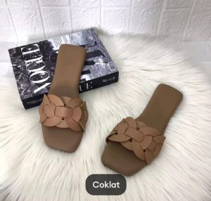 sandal wanita sendal cewek simple elegant kekinian