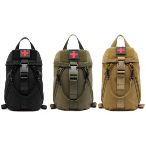 【New Arrival】Nylon Molle Pouch Empty First Aid Bag Medical Pouch Trauma Medic Bag First Aid Pouch for Outdoor Hiking Camping Travel