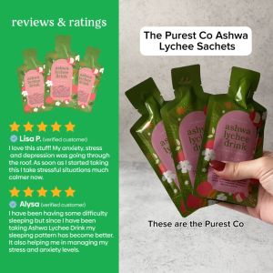 Purest Co Ashwa Lychee Drink (Natural Anxiety & Sleep Aid)