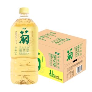 Cestbon Chrysanthemum Tea Lemon Tea Plant Drink 1L * 12 Bottles Cool Summer Relieving Whole Box of Plant Drink Thirst Relieving Drink