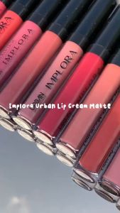 Lipstik Implora Urban Lip Cream Matte - Waterproof Awet Tahan Lama - 12 Shade - Ringan, Cepat Kering, dan Tidak Lengket (MURAH)
