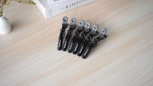 Jepit Rambut Salon Barber Hair Alligator Clip Grip 6PCS
