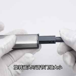 Pull-free cabinet door rebound device stainless steel shell sound-absorbing anti-collision spring press Tahan lama
